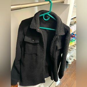 boohoo sherpa overshirt / shacket / jacket
